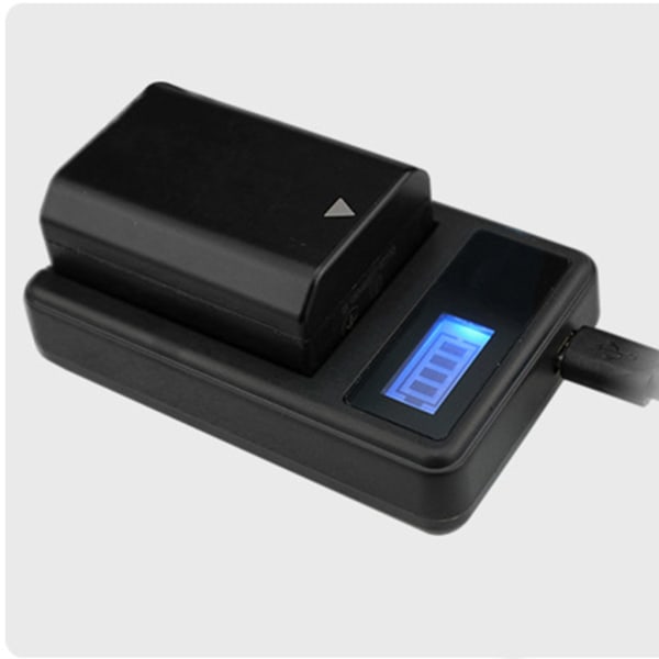 LCD USB LP-E6 batteriladdare utbyte för Canon EOS 5D Mark II, EOS 5D Mark III, EOS 5D Mark2 kamerabatteri