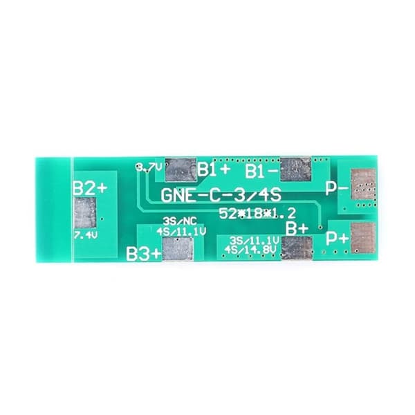 4S 8A Litiumbatteri Laddningsskyddskort För 4 Serie 14.8V Laddning