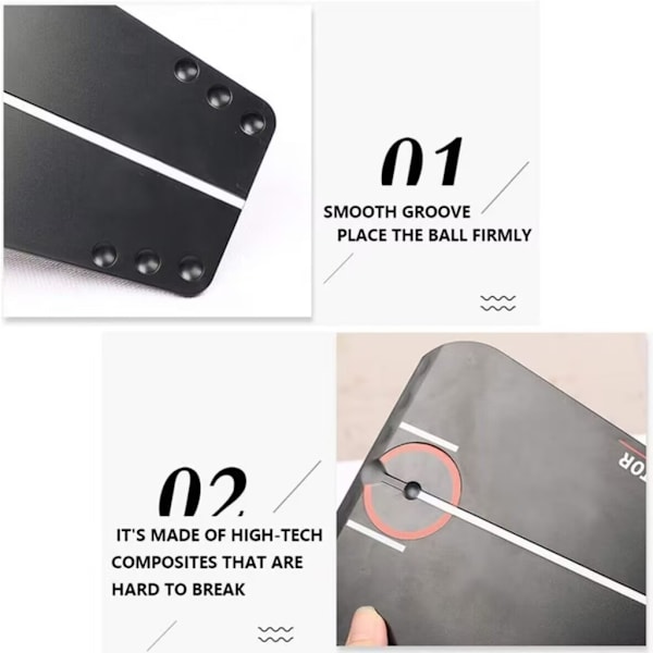 Bærbar Golf Putting Tutor Indendørs Simulation Track Swing Enhed Holdbar