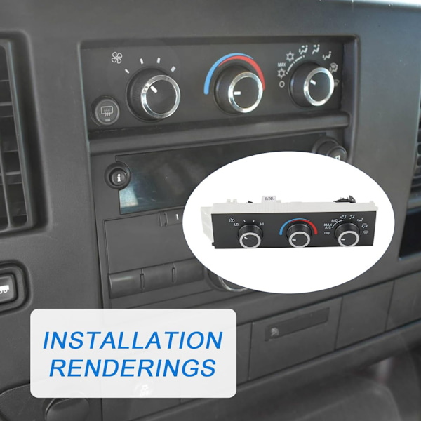 Front Klimakontrolmodul til Express 2500 3500 4500 C4500 C5500 C6500 C7500