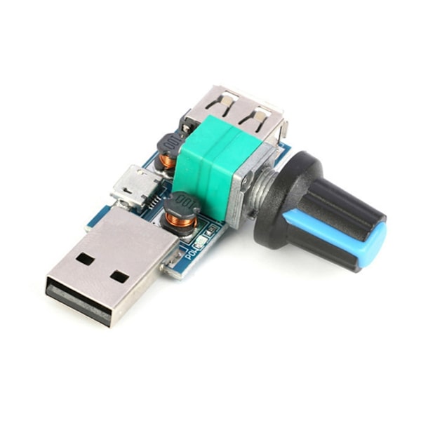 5W USB Viftehastighet Trinnløs Regulator Modul USB Hastighetskontroller 5V USB