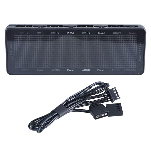 ARGB PWM Kabinetblæser Hub Controller SATAs Strøm 8 Port LED PC Køletilbehør