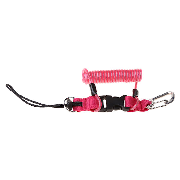 Undervattensdykning Snappy Snappy Spole Camera Light Torch Lanyard Clip Spänne Pink