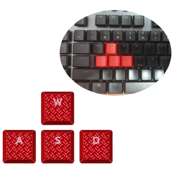 Textur Taktilitet Bakgrundsbelysta tangenter WASD-nycklar Ersättning för Logitech G915\G913 G815\G813\TKL RGB mekaniskt tangentbord Red