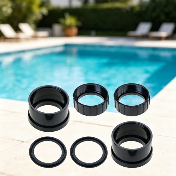 Plastunion ersättningsstark poolpumpunionkoppling för SPX3200