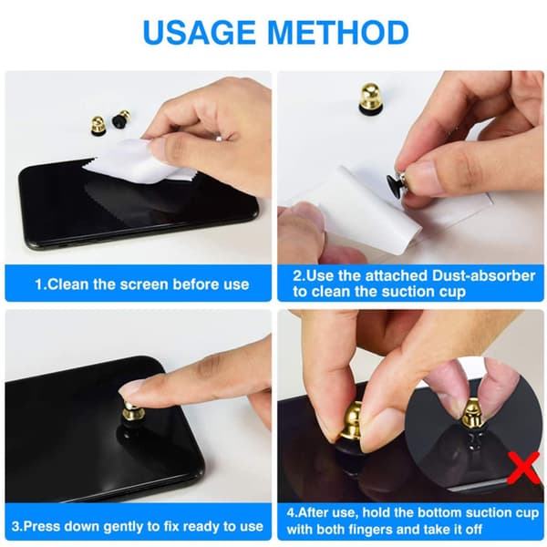 Mobilcontroller Telefon Spil Joystick Fire Finger Ledende Sugekop Knap