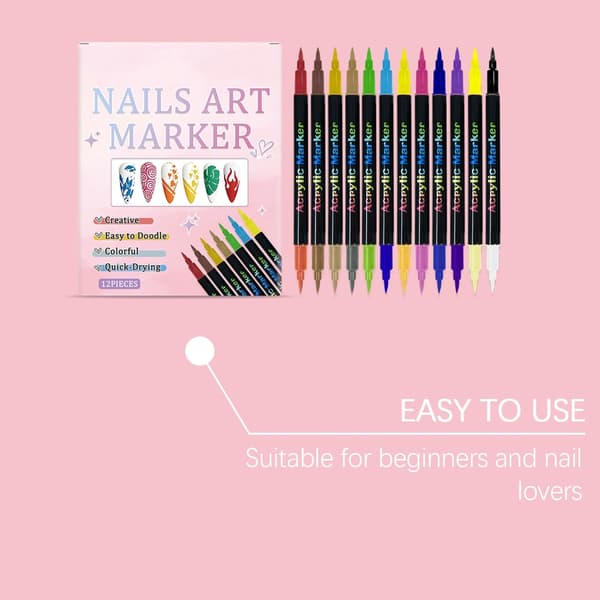 1Box Creative DIY Nail Art Tool Nail Point Graffiti Dotting Pen Simple Applicat