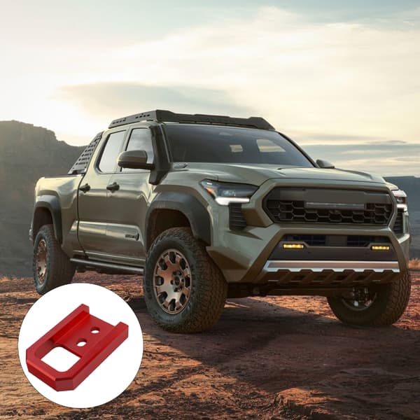 Rose Anodiseret Frontbeskyttelse Trækfastgørelser Mod Oxidation Forbedrer Til Trail Trucks Red
