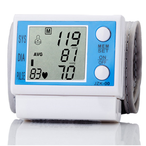 Digital blodtrycksmätare Blodtrycksmätare Pulsmätning Tonometer med LCD-skärm