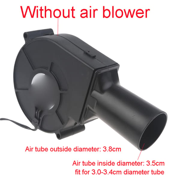 Universal 38 mm luftkanalrør til 97x97x33 mm grillventilator 12V 24V røghusventilator