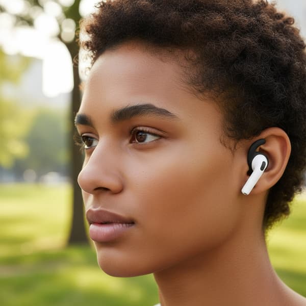 Ørepropper til 4 øretelefoner, udskiftningspropper, ørehætter, ørepropper Transparent 5 pairs