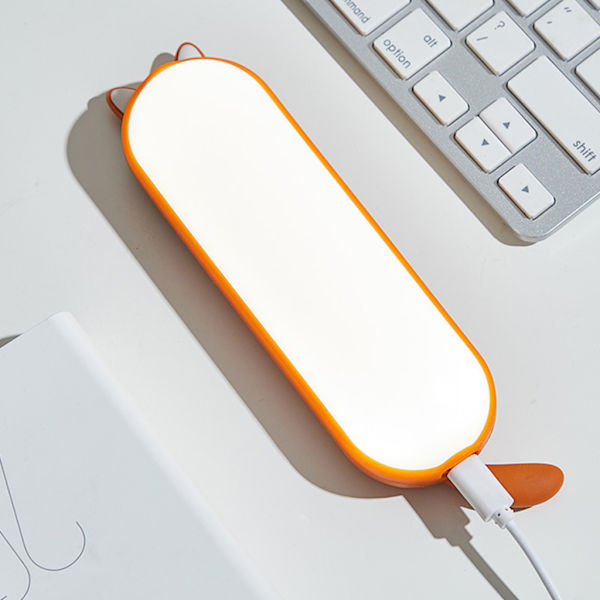 Söt LED-lampa, Eye Protect Clamp Magnetic Closet Light, USB -bordslampor för hemmakök, garderob, sovrum, kontor 1200mA