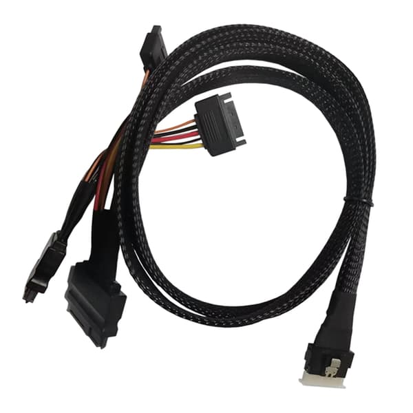 Server SFF8654(8i) til 2SFF-8639 NVME Datakabel 75CM Strømdataoverførsel