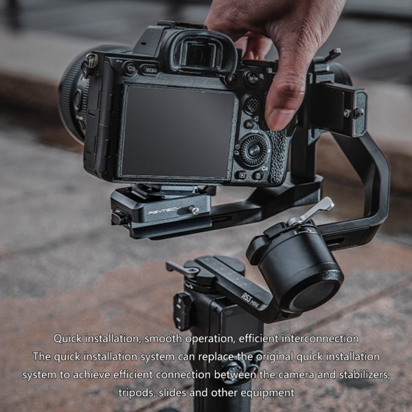 PGYTECH Quick Release Plate + Plus Adapter Arca Swiss Interface Camera Quick Release Plate & Clamp för DJI RS3 Mini/RS3