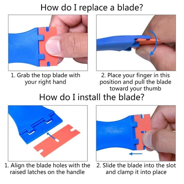 Plast Razor Scraper Tool Razor Blades Sticker Remover Scraper for Stickers