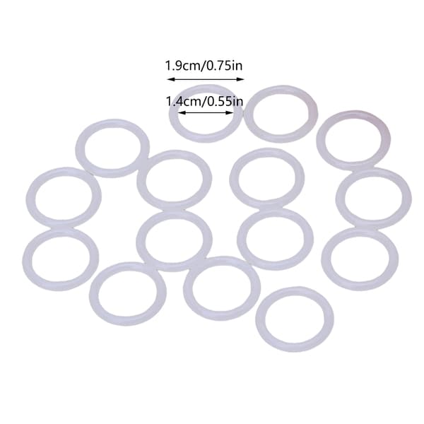 DIY Hæklet Ring Cirkel Krog Plast Håndværktøj Tilbehør til Håndtaske Bil til Se