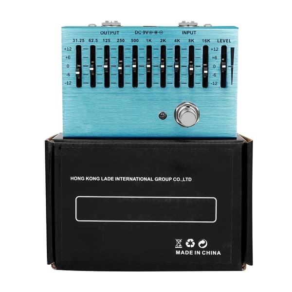 Lille 10-segment EQ Guitar Effektboks Guitar Effekt Frekvensjustering