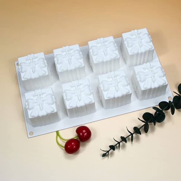 8-håls Presentförpackningsform Mousse Kakform DIY Kakdekorationsform Nonstick