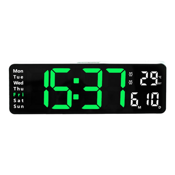Digital väckarklocka Skrivbord/vägg för tidklockor Datum Temperaturvisning för hem Barnrum Sovrumsdekoration 5