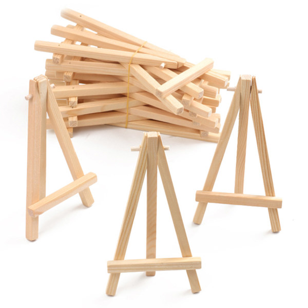 10 stk. Mini Staffelier Bordstaffeli Holder Stativ Justerbart Tripod Display Holder Bryllupsfest Utstyr for Maling Bilder