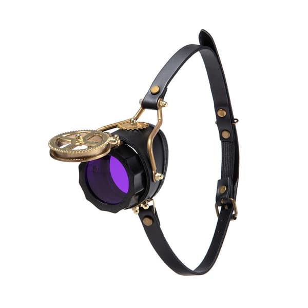 Justerbare Retro Steampunk Motorcykelbriller til Rollespil og Temafester