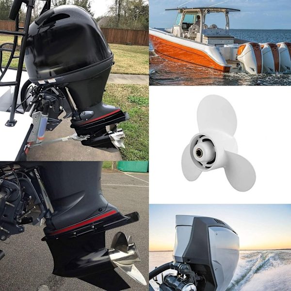 9 3/4inx6in Propel til 9.9HP-20HP påhængsmotorer, 3 blade, 8 Splines tand