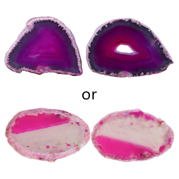 Agat skiva naturlig kristall skiva sten DIY hänge mineral dekoration för hemrum DIY smycken charm tillbehör Blue - 50mm-70mm