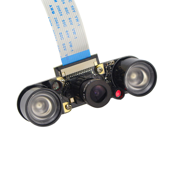 Raspberry Pi 4 Model B-kamera 5MP Focal Night för Vision-kamera + Hållare + IR-ljus + FFC-kabel för Raspberry Pi Zero fo