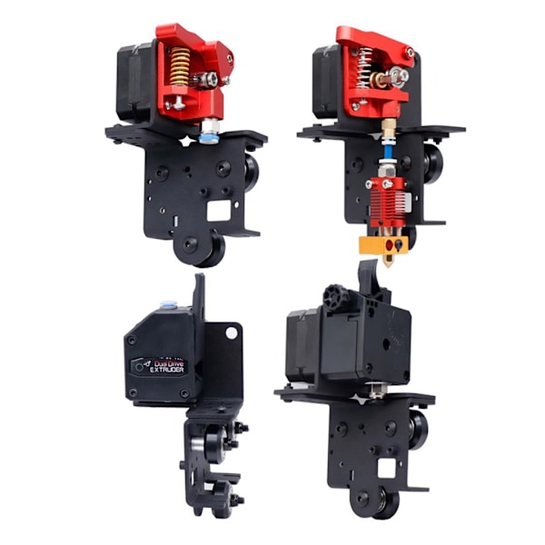 3D-skrivare Uppgraderingskit Dubbelväxlad Extruder Monteringsplatta Remhjulssats för Ender 3