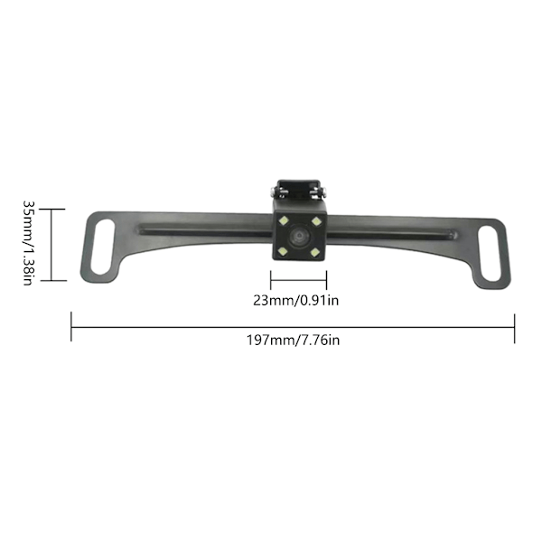 Bil DVR Bakkamera Nummerplade Panel Beslag I stedet for Rem DashCam