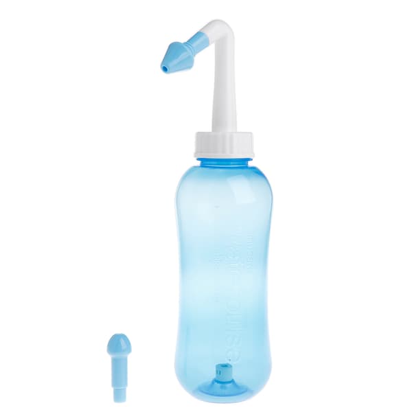 Neseskyllesystem for Voksne og Barn Potte Sinus & Allergi Lindring Skyll Neti 500mL