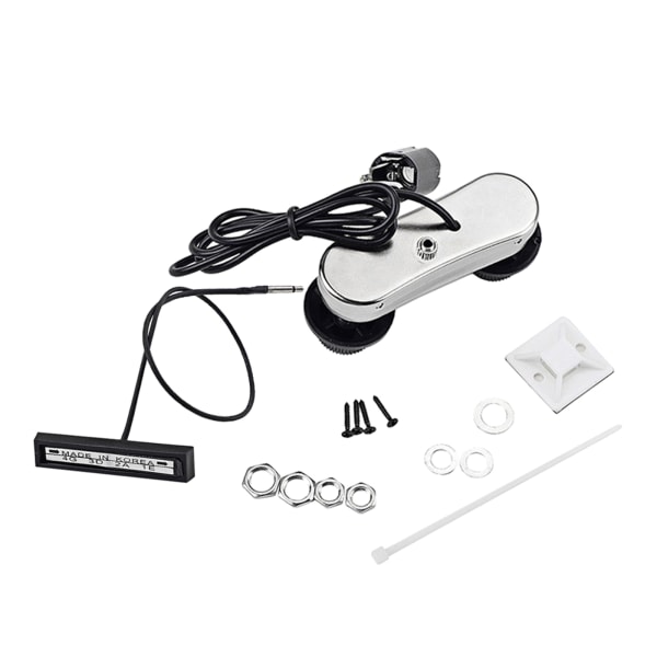 Elektrisk violin Gitarr Broförstärkare Tyst DIY Violin EQ Preamp Akustisk till Elektrisk Byggprojekt Piezo Pickup Set