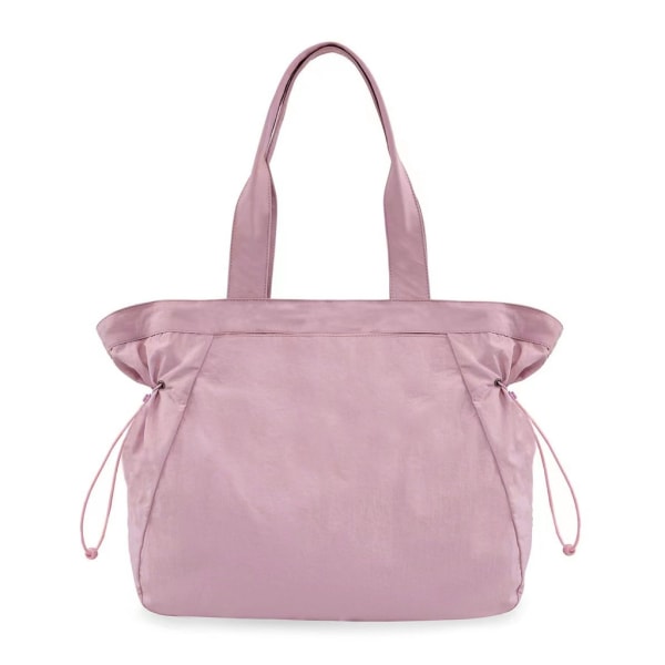 Side-Cinch Shopper Gym Tygväska Lätt axelväska Reseväskor för kvinnor Handväska Shoppingväska Pink