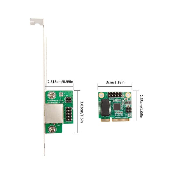 Mini PCIe Gigabit Netværkskort 1000M PCIE Ethernet Adapter Netværkskort