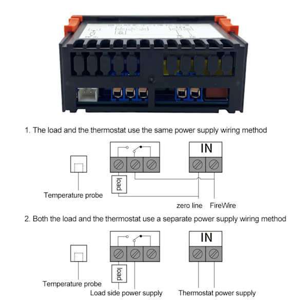 Multifunktions LED digital termostat temperaturregulator för hembryggning bryggjäsning Kylskåp Inkubator Växthus