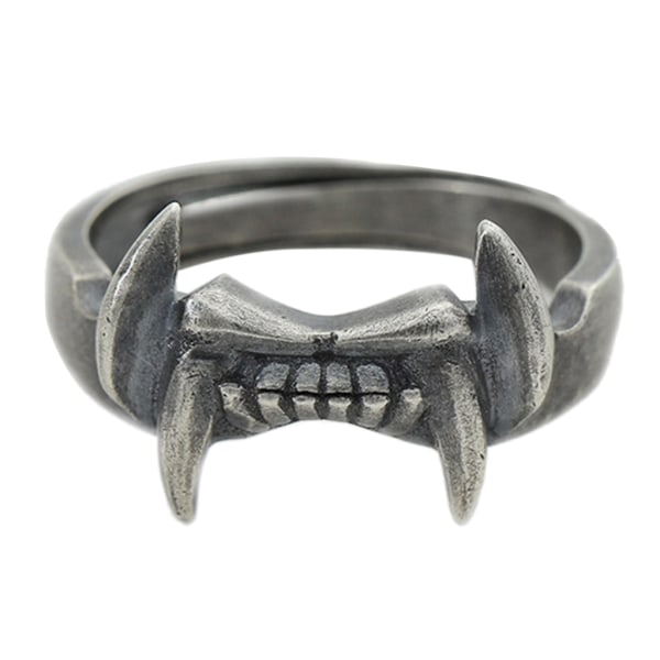 Vintage Punk Finger Ringar Justerbar Stapelbar Öppen Ring Gothic Joint Ring Smycken för Kvinnor Män Halloween Party null - 2