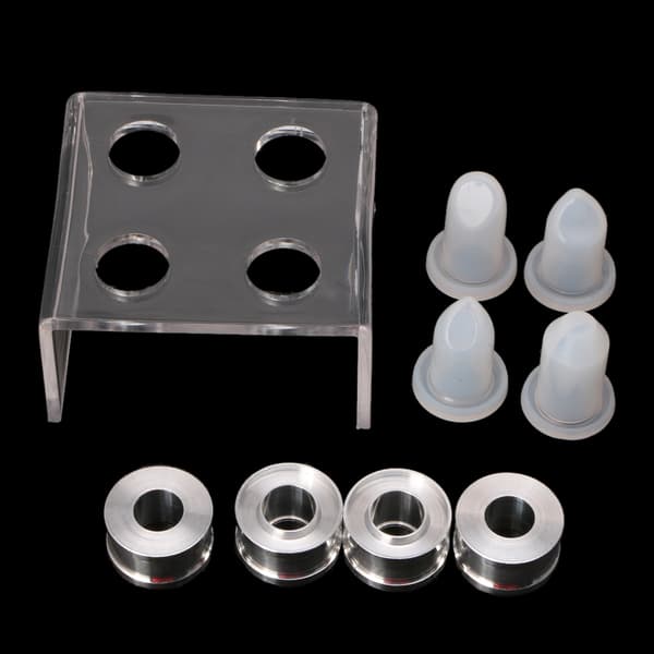 9 stk. leppestift silikonform enkel DIY sminke kosmetikk leppestiftform