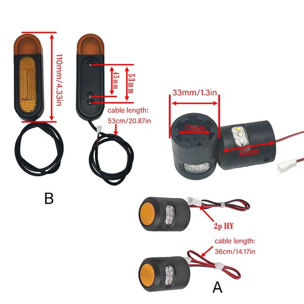 Styr LED Blinklys LED Venstre/Højre Blinklys Holdbart Turn light