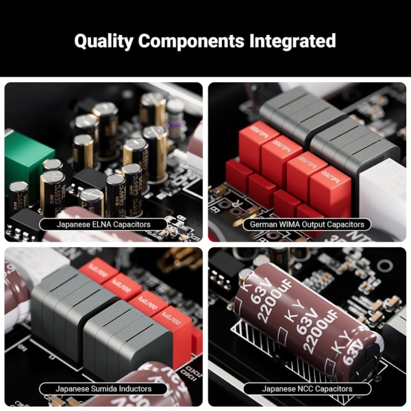 Stereoförstärkare Home Audios 300Wattsx2 Power TPA3255 Class D Mini Amp 2 Channel Audios Komponent för tornhögtalare AU