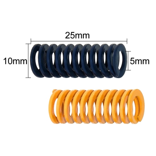 3D-skrivardelar Fjäder för utjämning av uppvärmd säng MK3 CR10 Ender-3 Um2 för Prusa I3 Mk2 Mk3 Hotbed Yellow