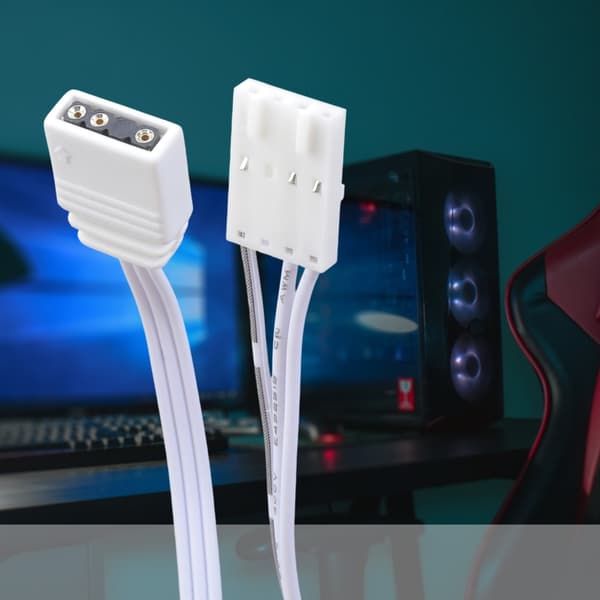 Høj Kompatibilitet 4Pin ARGB Adapter Til Lysstyring Ledning 25cm