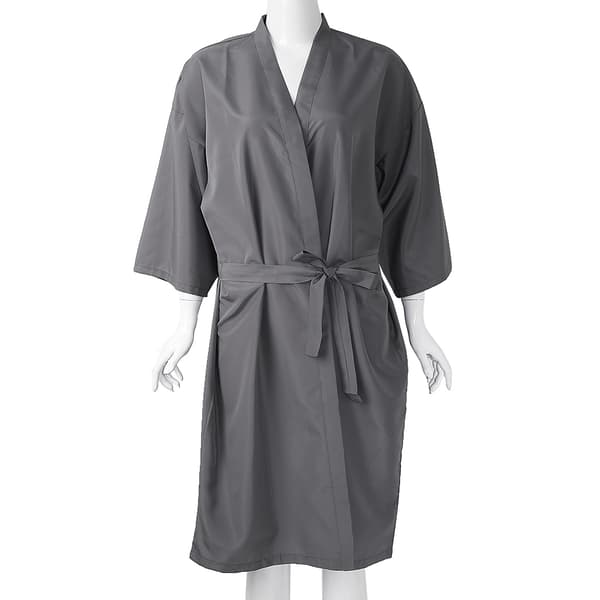 Salon Client Klänning Lätt snabbtorkande hårklänning i Kimono-stil för kunder Black