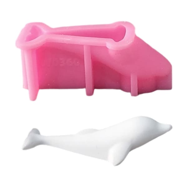 Robust silikoneform til fremstilling af resin, gips og stearinlys - delfinformer