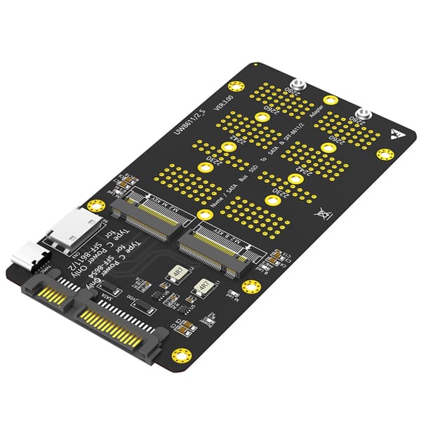 Effektiv M.2(NGFF) NVMe SSD til SATAs og SFF 8611 8612 Datamaskinadapter