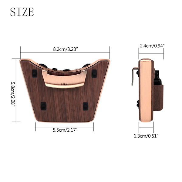 Gitarr Pickup Gitarr Soundhole Dubbel Pickup för klassisk akustisk gitarr GGP-01 Akustisk gitarr Pickup Soundhole Pickup