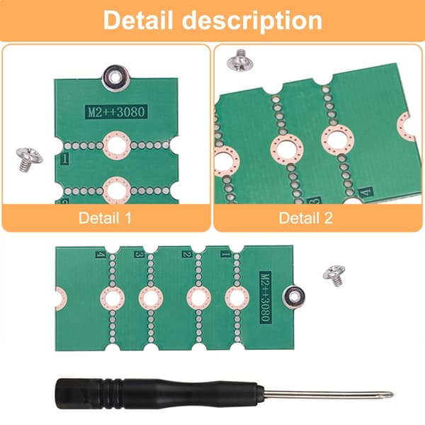 M.2 Udvidelseskort 2230 2242 2260 til 2280 SSD Adapter Solid