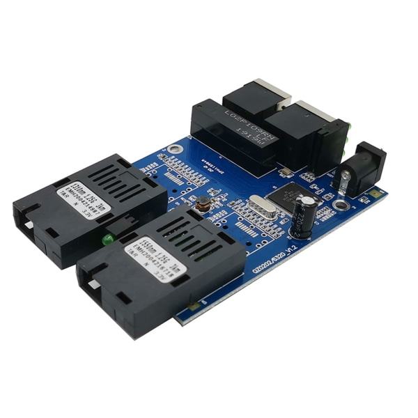 10/100/1000M Gigabit Ethernet-switch Ethernet Fiberoptisk mediakonverterare Single Mode 2 RJ45 UTP och 2 SC fiberportar