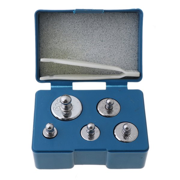 5 st 105 Gram Precisionskalibreringsvikt Digitalt Set 5g 10g 2x20g 50g