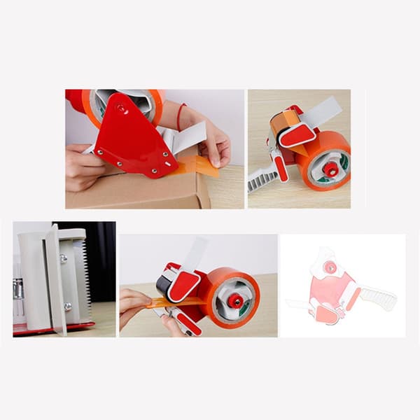 Rulltejpshållare 5 cm bred packtejpdispenser tejpklippverktyg