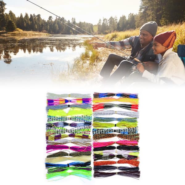 Jigkjolar Buzzbaits Jig Bläckfiskkjol Flugbindningsmaterial Fisketillbehör